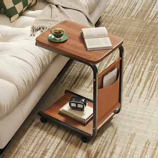 Movable Small Coffee Table Small Table Living Room Home Storage Rack Simple Modern Trolley Sofa Side Table Bedside Table
