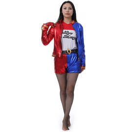 万圣节服装舞台表演服自杀小队哈莉奎茵小丑女服装
