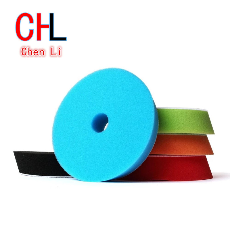 6寸斜边抛光轮DA海绵盘T形抛光盘5件套研磨盘还原盘汽车美容打蜡