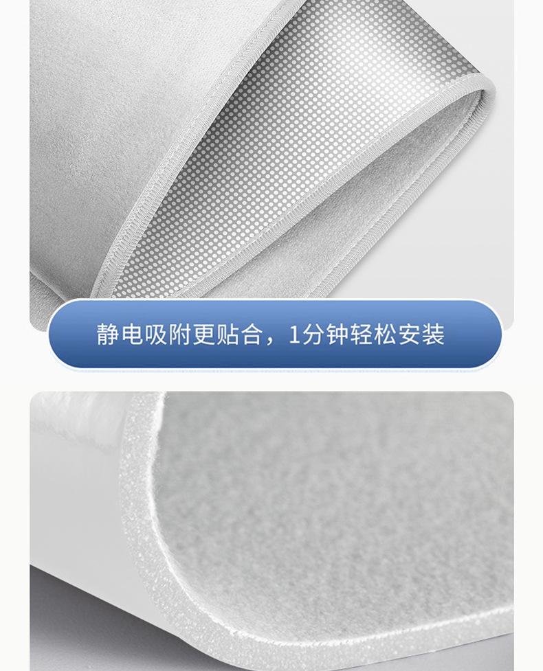 Suitable for Xpeng P7/P7+/Mo3 Suede Electrostatic Adsorption Sunshade Curtain Car Sunroof Sunshade