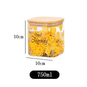 100 * 100 (750ml con cubierta de bambú) crisantemo