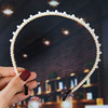 Woven hair accessory for bride handmade, Japanese headband from pearl, hairgrip with bow, hairpins, Korean style