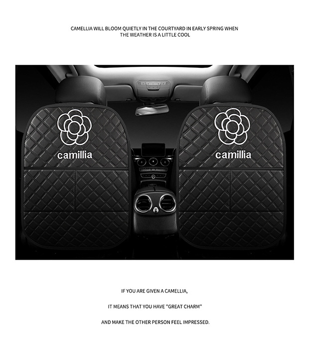 Car Seat Back Anti-Kick Pad Anti-Fouling Anti-Dirty Pad Cartoon New Cute Ladies and Kidsren Rear Seat Protective Pad