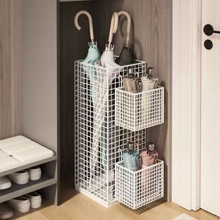 [8577 People Collected] Large-Capacity Umbrella Stand for Household Door Umbrella Storage Rack with Drain Rack for Umbrella Storage