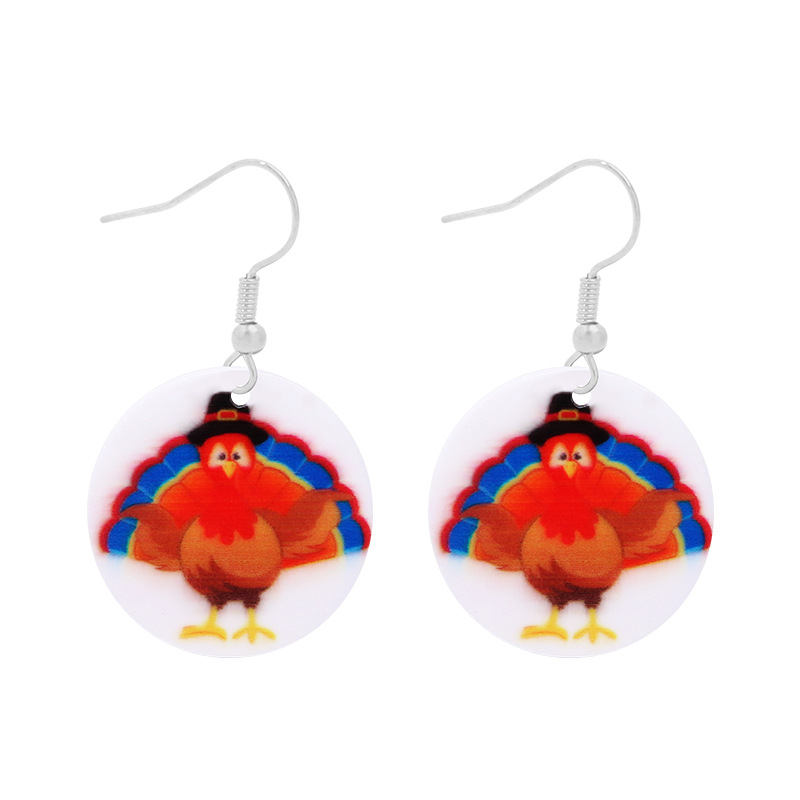 49g Weight Earrings Event & Party Supplies Earrings Classification Festival Occasion Alloy Material Halloween Festival Animal Pattern Women'S Gender Plating Design Fashion Style Halloween Fashion Animal Plating Alloy Earrings 9