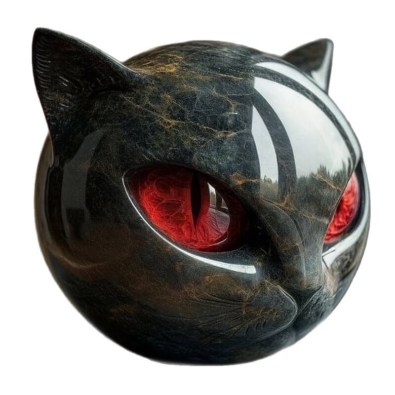 跨境新品Luxury black cat figurine 奢华黑猫摆件|undefined