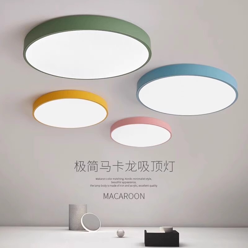 Cross-Border Bedroom Lamp Macaron Led Ceiling Lamp Modern Minimalist Living Room Study Balcony Kindergarten Classroom Lamps Cross-Border Bedroom Lamp Macaron Led Ceiling Lamp Modern Minimalist Living Room Study Balcony Kindergarten Classroom Lamps