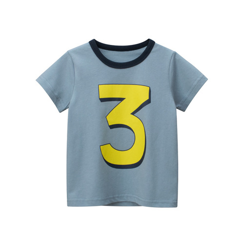 27kids品牌童装批发韩版儿童短袖T恤 夏季新款男宝宝衣服一件代销
