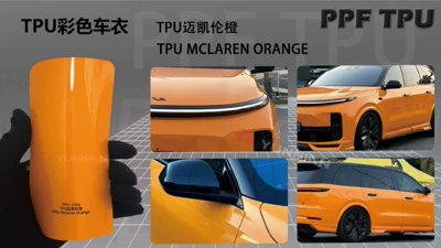 a 5-Year Warranty, Casting-Grade, Automotive Film - 15215m-5-years-warranty-tpu-mclaren-orange-water-sticker