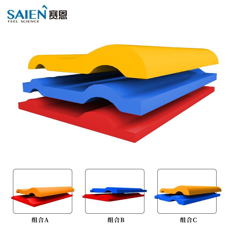 Almohada ajustable de espuma viscoelástica transfronteriza de tres zonas, la almohada ajustable en altura más vendida de Amazon, almohada de memoria, soporte para el cuello de rebote lento