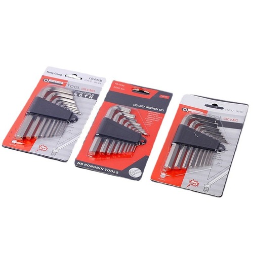 Manufacturer's supply: 9-piece hexagonal wrench set, flat hexagonal wrench screwdriver set, short flat hexagonal wrench