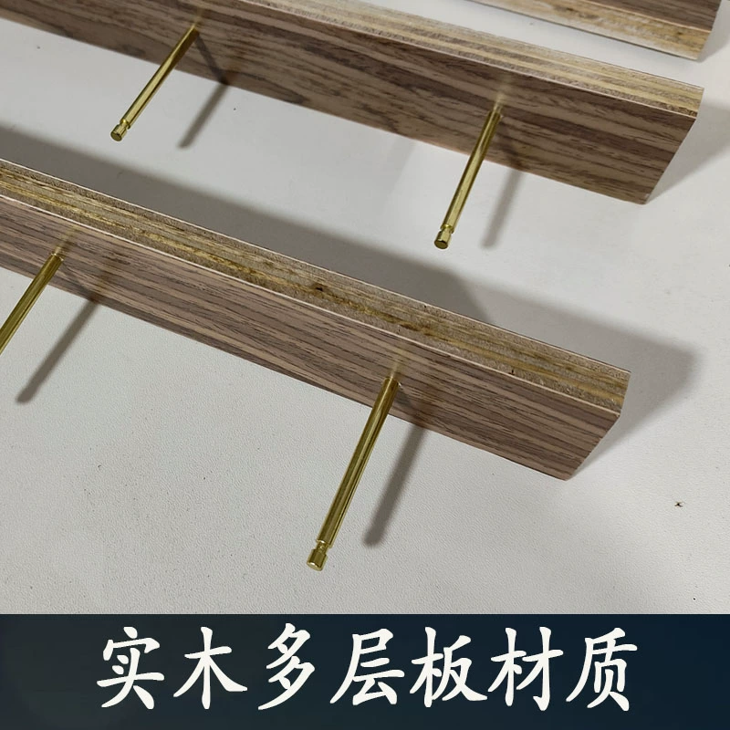 Вешалка для сережек цвета ореха, вешалка для носков, витрина для украшений, серьги, аксессуары для волос, штанга для заколок