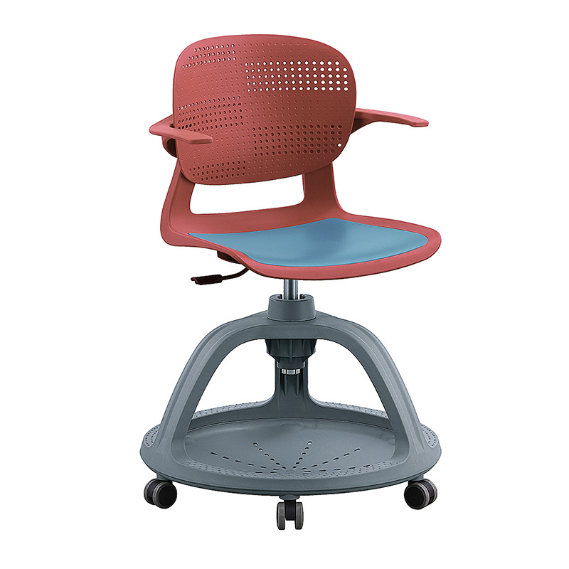 Silla de entrenamiento con tablero de escritura Silla de disco Silla de estudiante de respaldo de plástico integrado multifuncional Silla de discusión de aula inteligente image 9