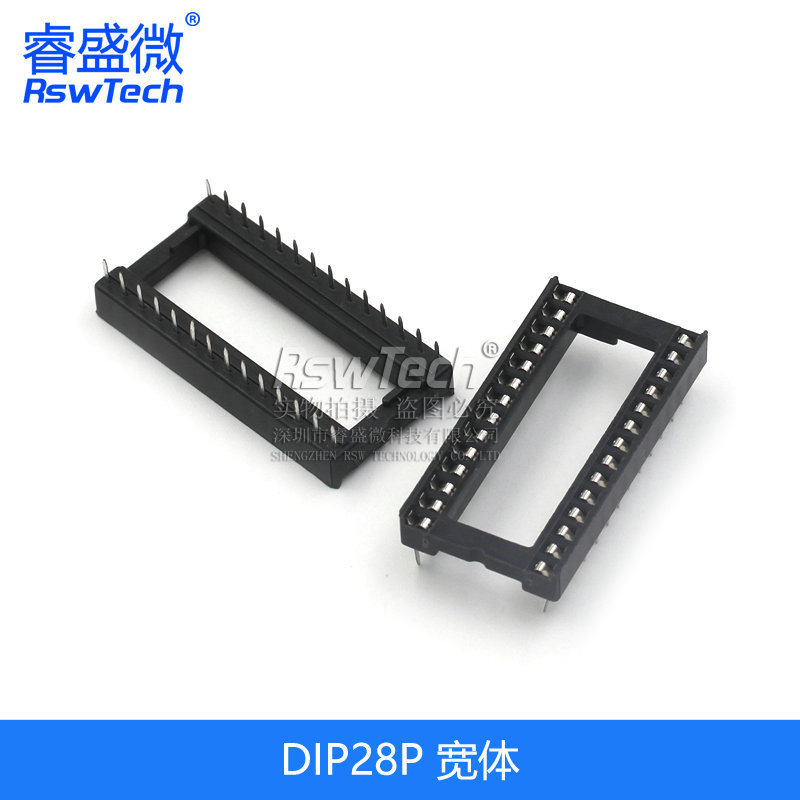 Icソケット集積ブロック直挿しディップマイクロチップ丸穴ベースサブ8p 14 16 20 28 40p足|undefined