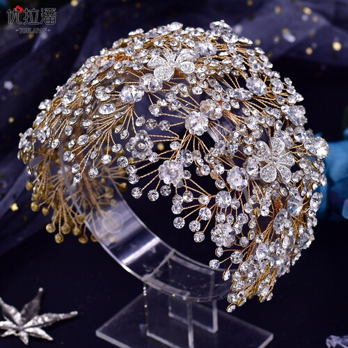 Youlapan bridal headwear European and American cross-border rhinestone handmade rhinestone hair accessories headband jewelry accessories wholesale HP240