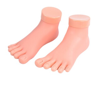 Manicure Tools Wholesale Practice Single Foot Mold Manicure Practice Fake Foot Foot Model Manicure Foot Mold Soft Fake Foot Mold