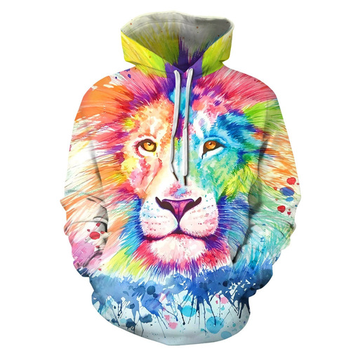 2025 New Cross-border E-commerce Foreign Trade Men's Apparel Novelty Hooded Sweatshirt Men Spring and Autumn 3D Digital Printing Hooded Sweatshirt