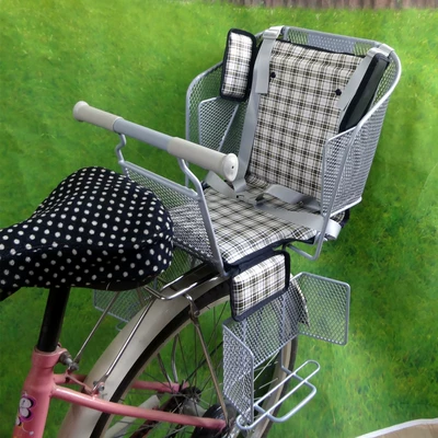 Bike Child Seat Rear Seat | Child seat shed - silver-seat-pu-leather-1-shoulder-pad-cushion-default-item