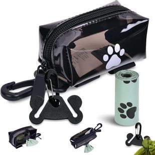 New Foreign Trade Pvc Pet Waste Bag Dispenser Personalized Portable Small Bag for Walking Dogs