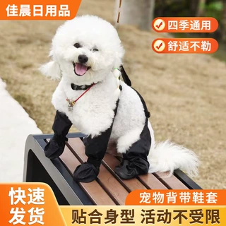 宠物鞋套防脏狗鞋 宠物外出防水防滑狗狗脚套四季薄款舒适宠物鞋