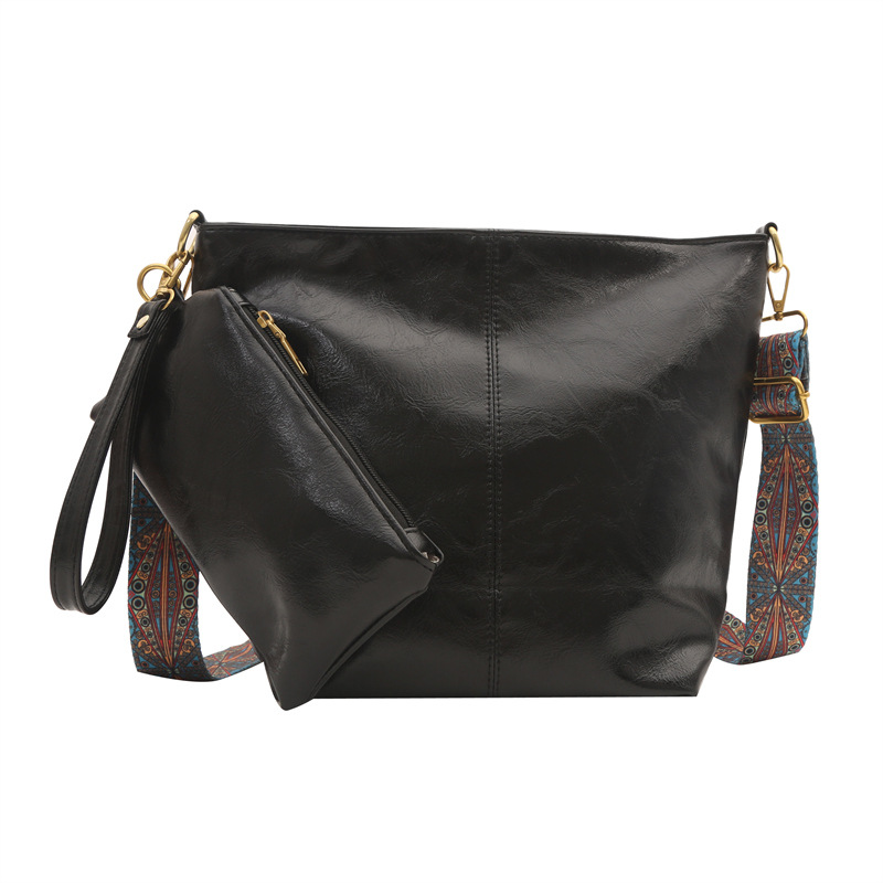 Nueva bolsa de hombro retro moda casual de gran capacidad bolsa de mano para mujeres 2024 moda de verano simple mochila