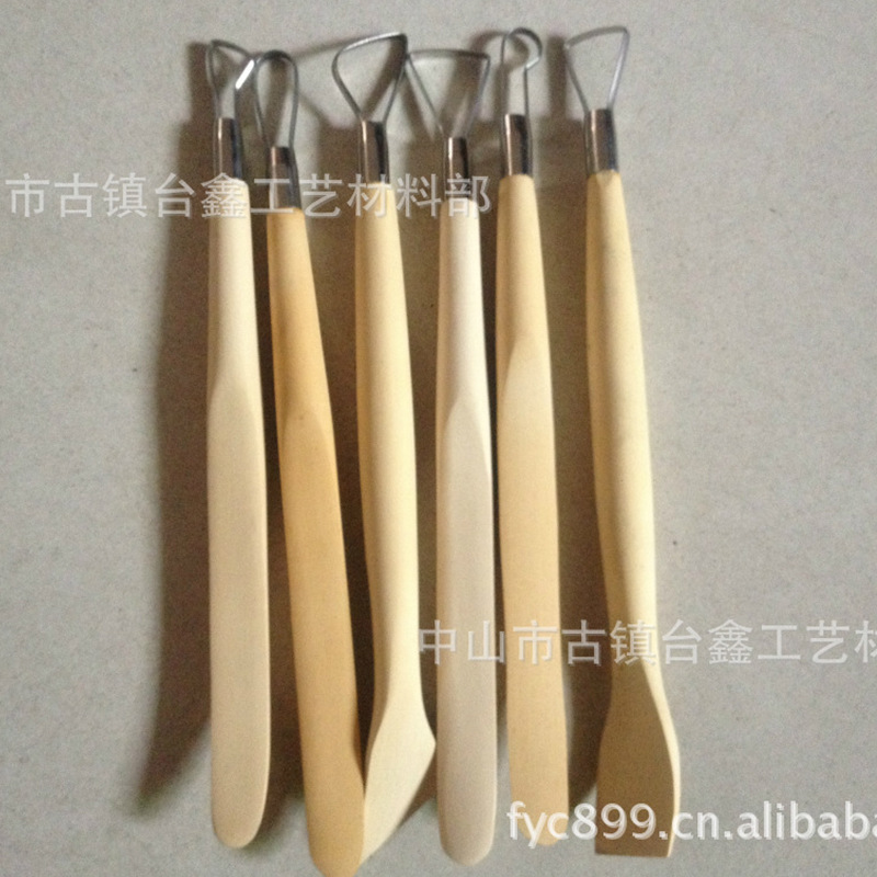 厂家直供6件双头带刮片工具,长度6寸英寸,雕塑工具