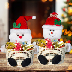 クリスマス装飾キャンディバスケットクリスマスデスクトップ装飾品子供のキャンディバスケットクリスマス装飾ギフト卸売