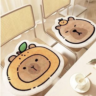 Kapibala Winter Thickened Imitation Cashmere Cushion Dormitory Stool Cushion Home Table and Chair Cushion Bedroom Special-Shaped Fart Cushion