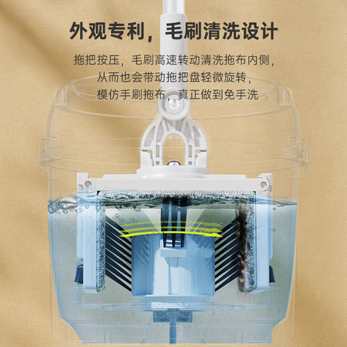 Automatic self-cleaning and drying rotating flat mop for effortless home use, wholesale