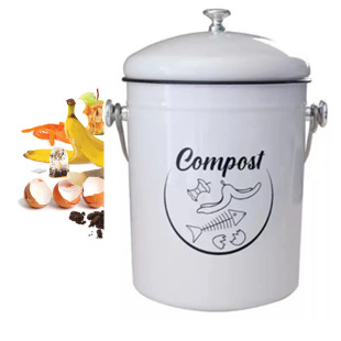 Modern Simple Kitchen Waste Reuse Self-made Fertilizer Recycling Bucket Compost Bucket Waste Bin with Deodorizing Tablet