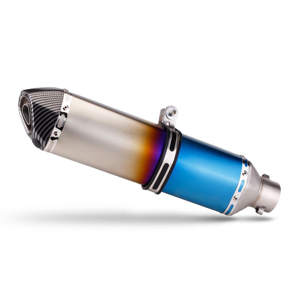 Motorcycle Scooter Ghost Fire Rs100 Qiaoge Jinzhan 6 Gy6 Universal Exhaust Pipe Tail Section Modification Small Hexagon