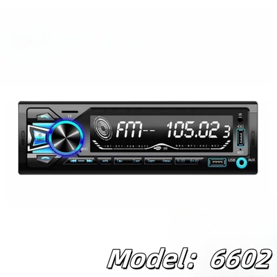 6603 Bluetooth Car Single-Station Radio Colorful High-Definition Lossless Music USB Plug-In Car Mp3 Player (Car mp3) - xy6602