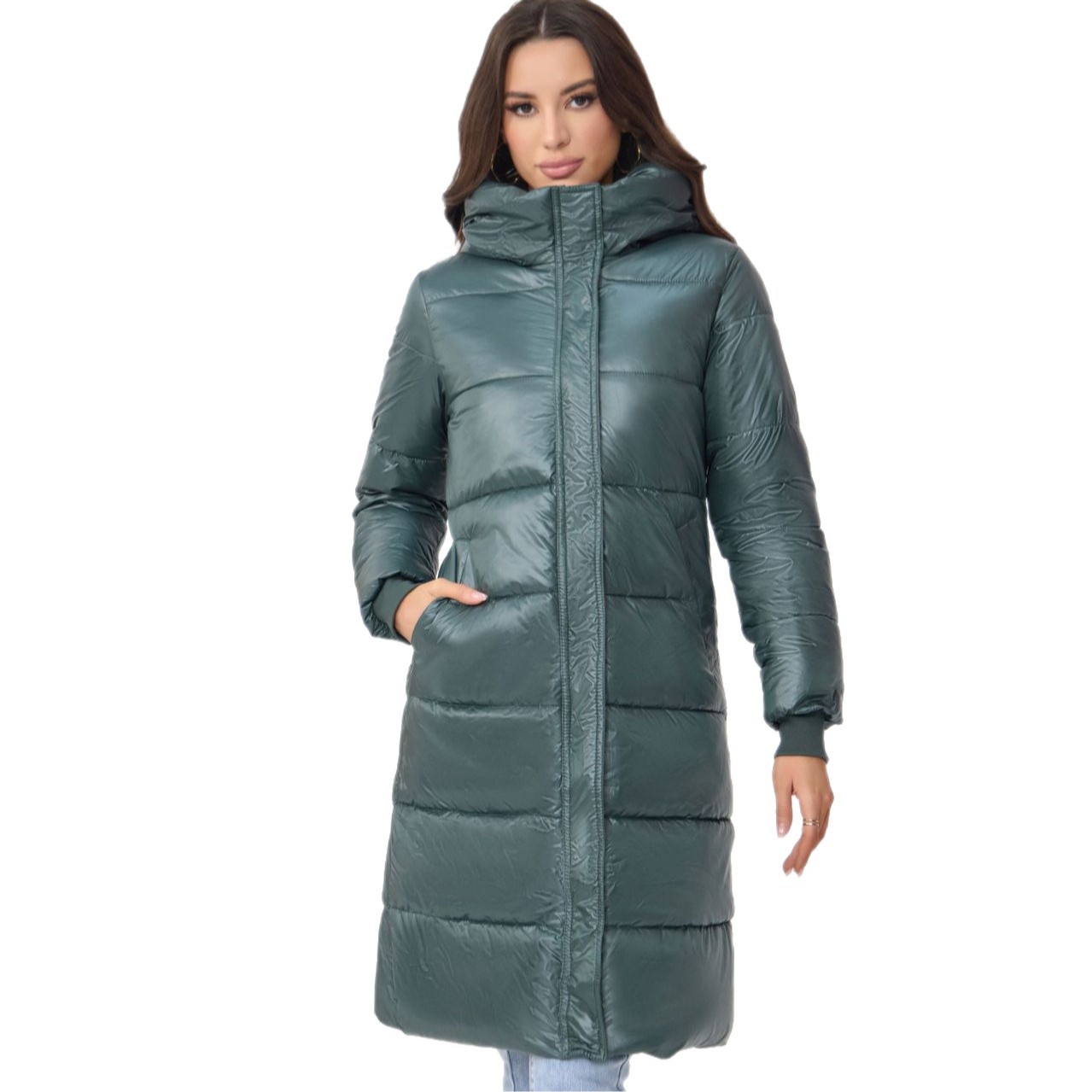 Langer Damen-Wintermantel mit Kapuze, dick gesteppt, modische und elegante Outdoor-Jacke, auch in großen Größen erhältlich_voghion.com