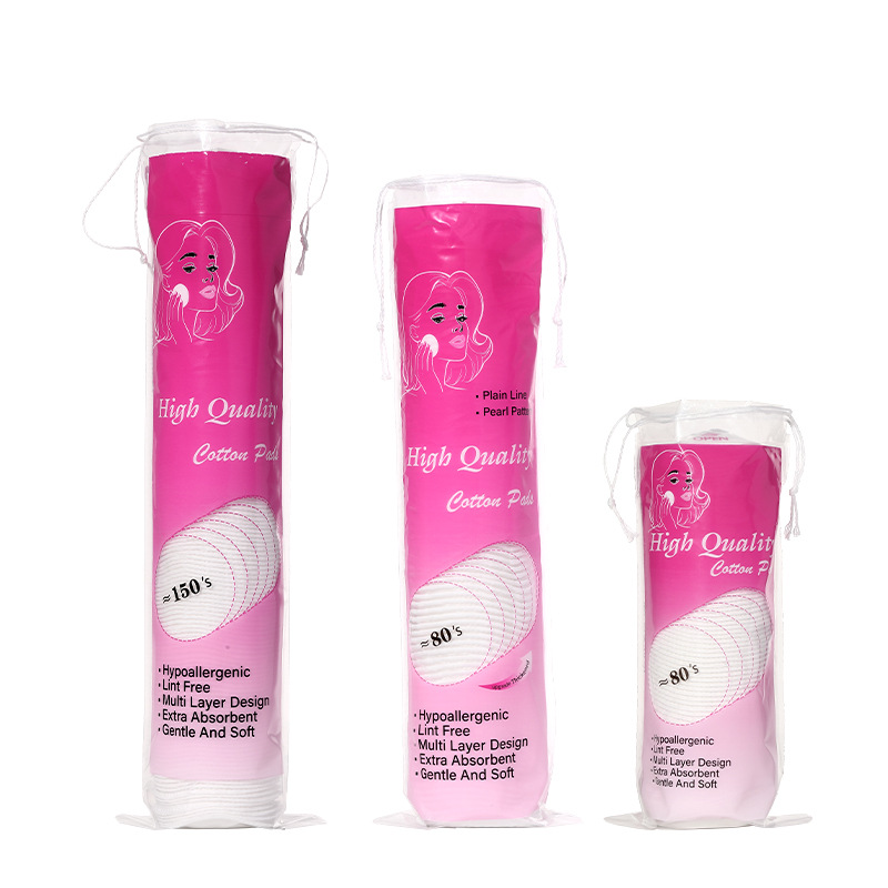 LMLTOP grueso algodón redondo 150 piezas de doble cara prensado punto de prensado húmedo desmaquillaje algodón redondo suministro internacional exclusivo
