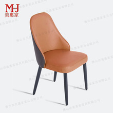 家用简约现代轻奢椅酒店餐厅软包靠背洽谈凳子实木包布椅工厂批发