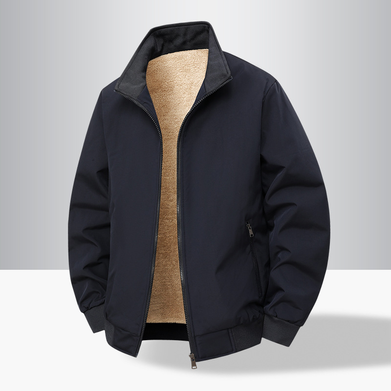 M-8XL nueva chaqueta de otoño e invierno de talla grande más grasa para hombres nueva chaqueta suelta de tendencia casual de todo fósforo con cuello alto