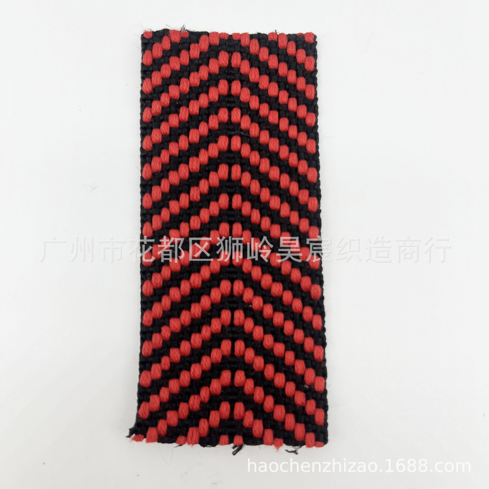 Spot poliéster algodón imitación poliéster poliéster V punto jacquard color contraste algodón cinturón de lona bolso de hombro cinturón de mano cinturón de cuero