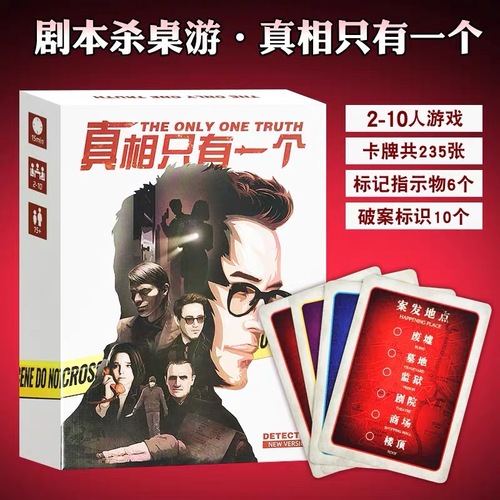 Crime Scene Board Game Genuine Star Complete Set of Detective Strategy Reasoning 1+2+ New Expansion There is Only One Truth