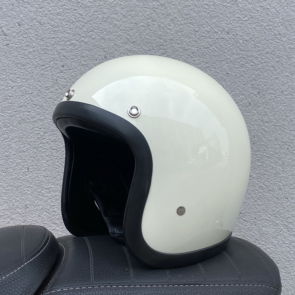500TX Helmet Half, Motuoche Motosiklet kaskı (dəbilqə) - milky-white-s