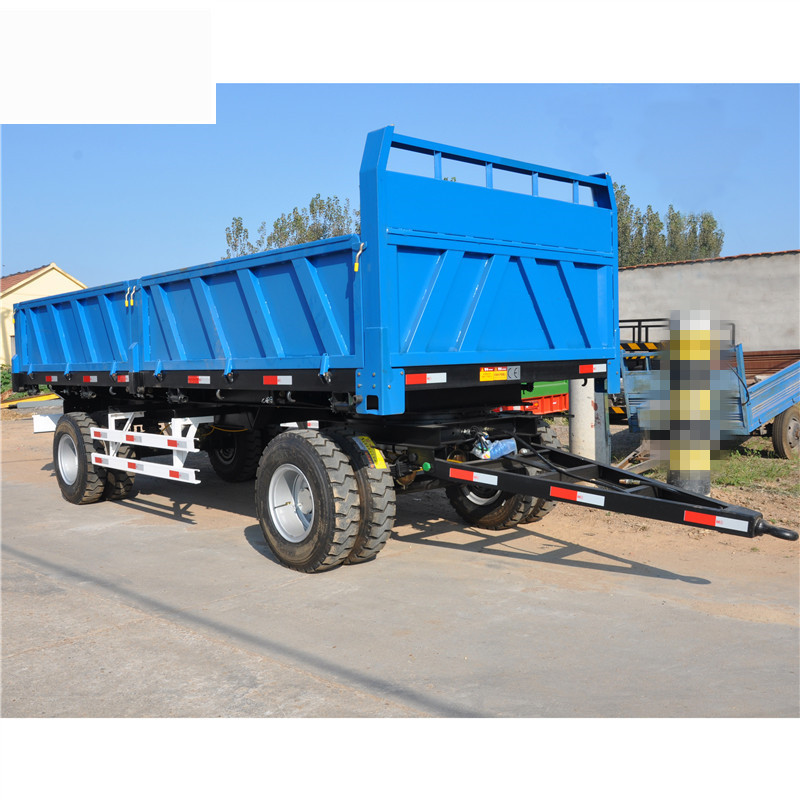 15吨自卸拖车农用拖车全挂拖车拖车底盘 拖拉机拖斗车 拖斗运输车