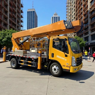 【程力集团】出口五十铃23米液压平台车 高低空作业车 升降机构