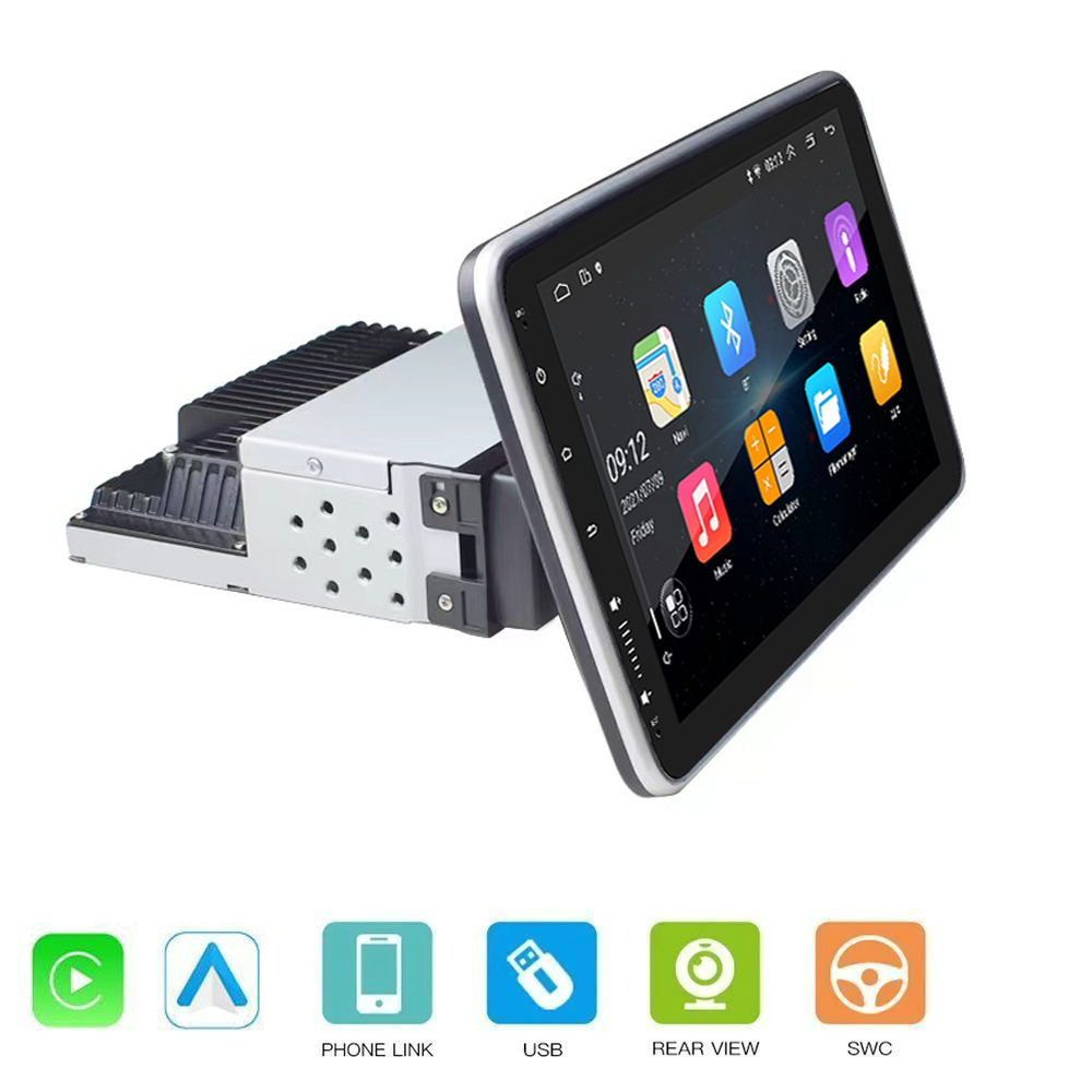 10inch Single-Spindle Shaking Head Car-Mounted Android Navigation Gps Screen Bluetooth Mobile Phone Interconnection Globally Universal Adapter