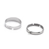 Adjustable ring stainless steel, accessory, 750 sample gold