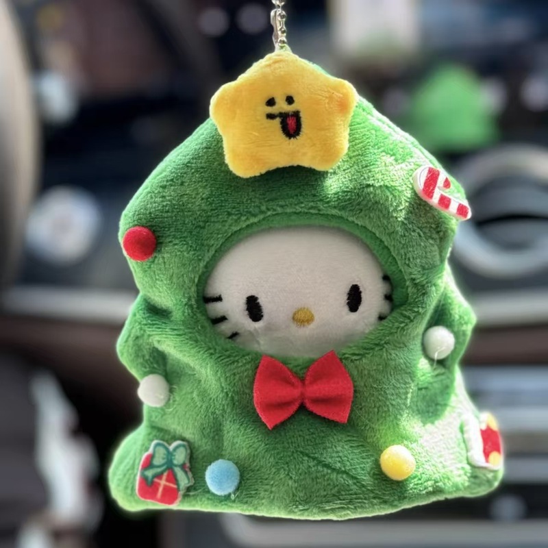 可爱头套kitty猫包包挂件毛绒玩偶钥匙扣小挂饰公仔礼物kitty挂件|undefined