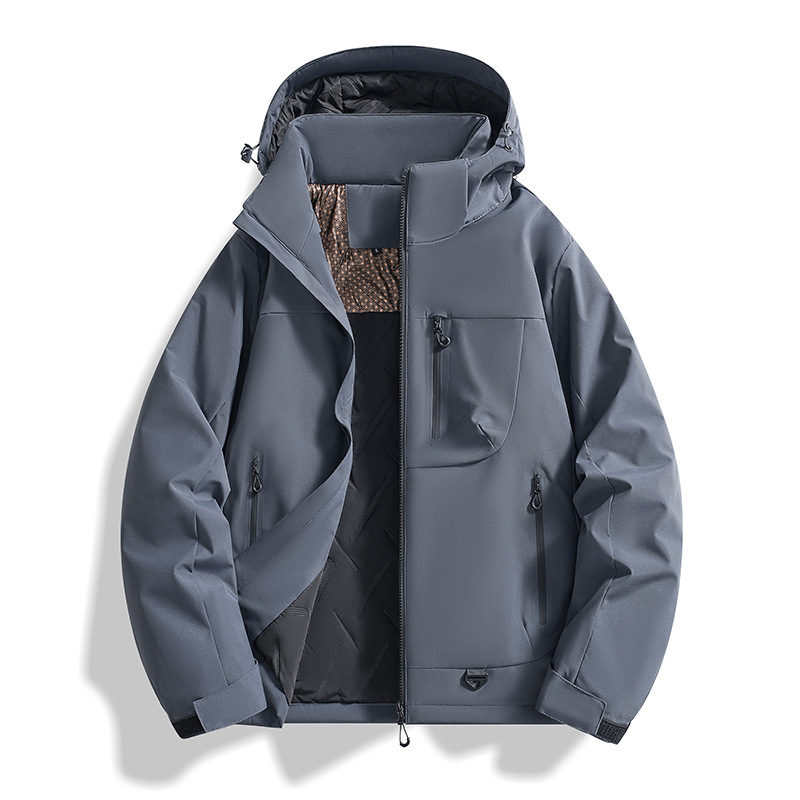 三防软壳冲锋衣女外套秋冬防风防水徒步登山服男高级感棉衣夹克|undefined