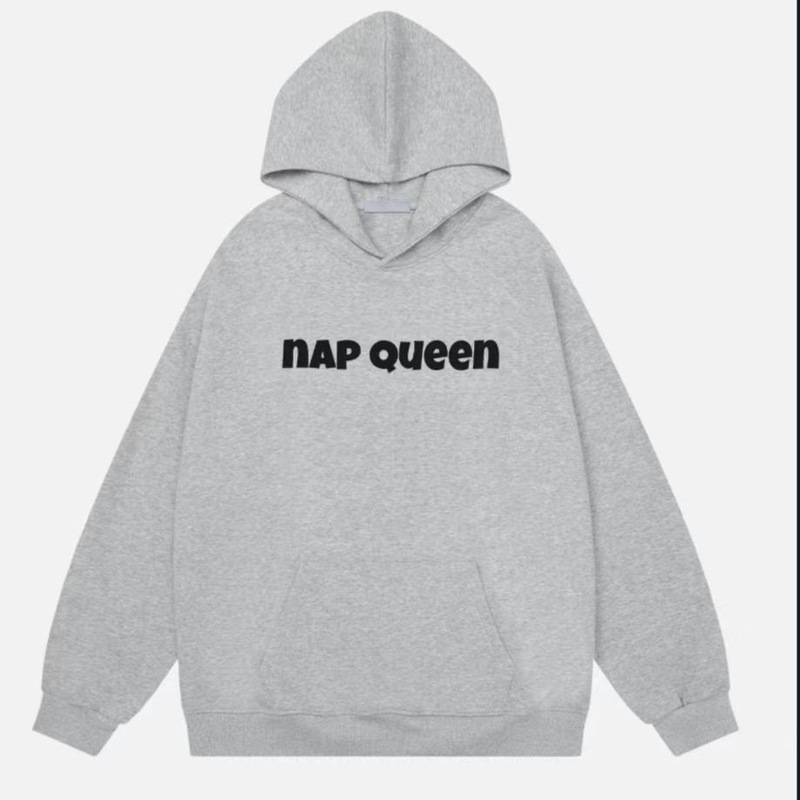 Amazon Spring and Summer New Korean Hooded Nap Queen Sweatshirt Loose and Versatile Design Slimming Look Top