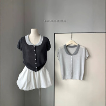 SUEʮ���к�ϵ��ԼС����ײɫ�̿���֯����Ů���ɶ������³�37653