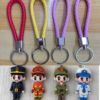 Cute woven three dimensional keychain, rainbow cartoon pendant from soft rubber, factory direct supply, in 3d format, Birthday gift