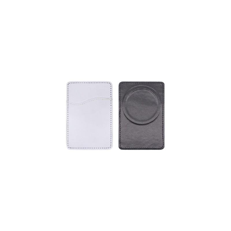 Pegatinas magnéticas populares de Amazon para teléfonos, pegatinas para la parte trasera del teléfono, soportes para tarjetas de teléfono en blanco para sublimación, fundas para tarjetas de PU con transferencia de calor image 7