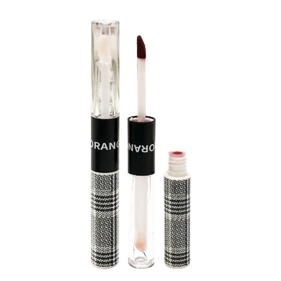 HERORANGE ~ random sweet double-headed lip glaze matte fog surface water light doodle lip overlay makeup color lip mud